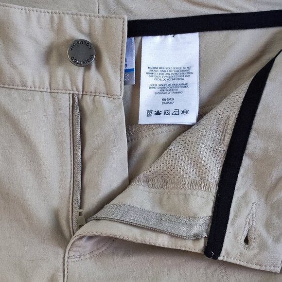 Columbia Omni-shield lightweight outdoor pants cream women's size 12 long - Picture 9 of 16